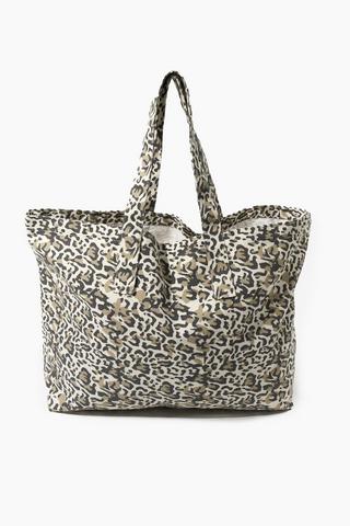 Leopard Print Shopper Bag