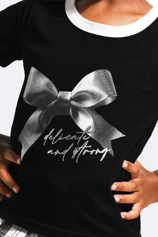 Bow Fitted T-Shirt