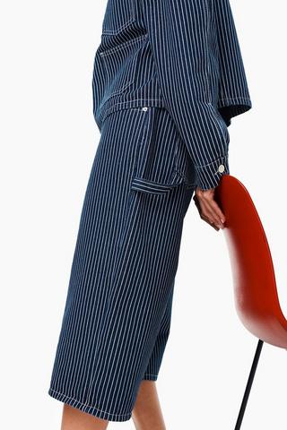Stripe Denim Jorts