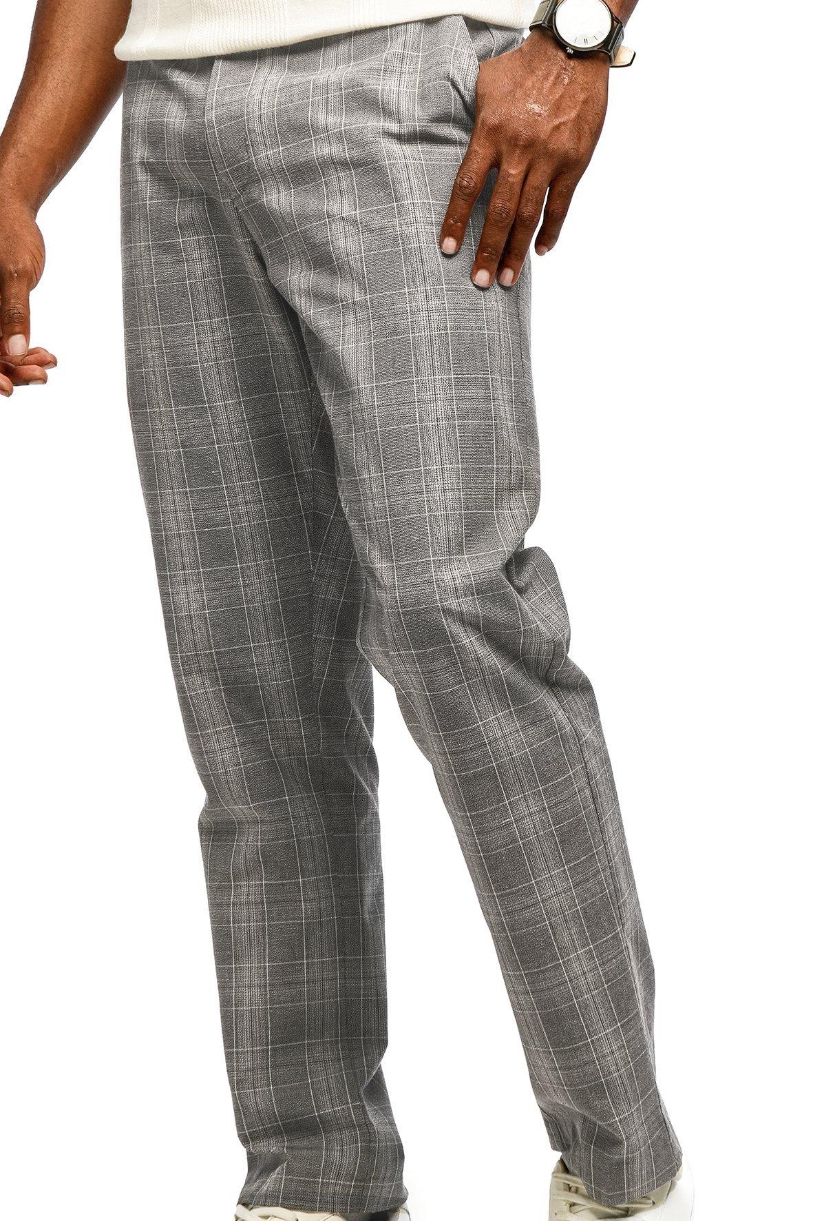 パンツ eaphi DOUBLE BELT CHECK PANTS eaphi DOUBLE BELT CHECK PANTS DH Apparel High Rise Wide Leg