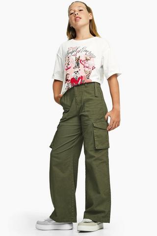 Wide-Leg Cargo Pants