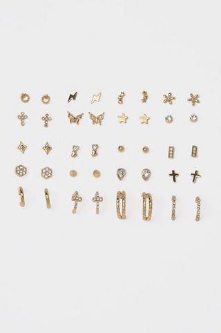 20 Pack Hoop And Stud Earrings