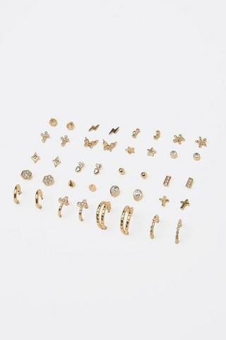 20 Pack Hoop And Stud Earrings