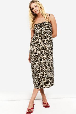 Leopard Print Slip Dress