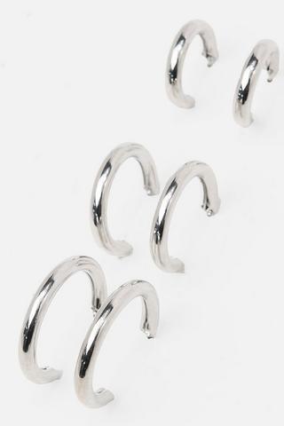 3 Pack Hoop Earrings