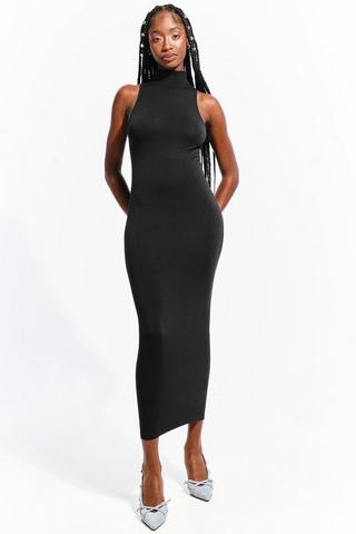 Seamless Turtle Neck Bodycon Dress