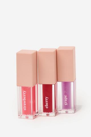 3 Pack Lip Oil - Berry