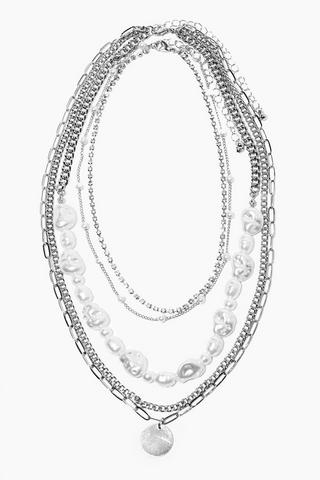 Oyster Bead Layered Necklace