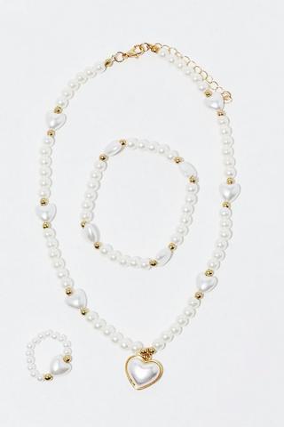 3 Pack Pearl Jewellery Set