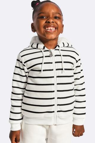 Stripe Zip-Through Hoodie