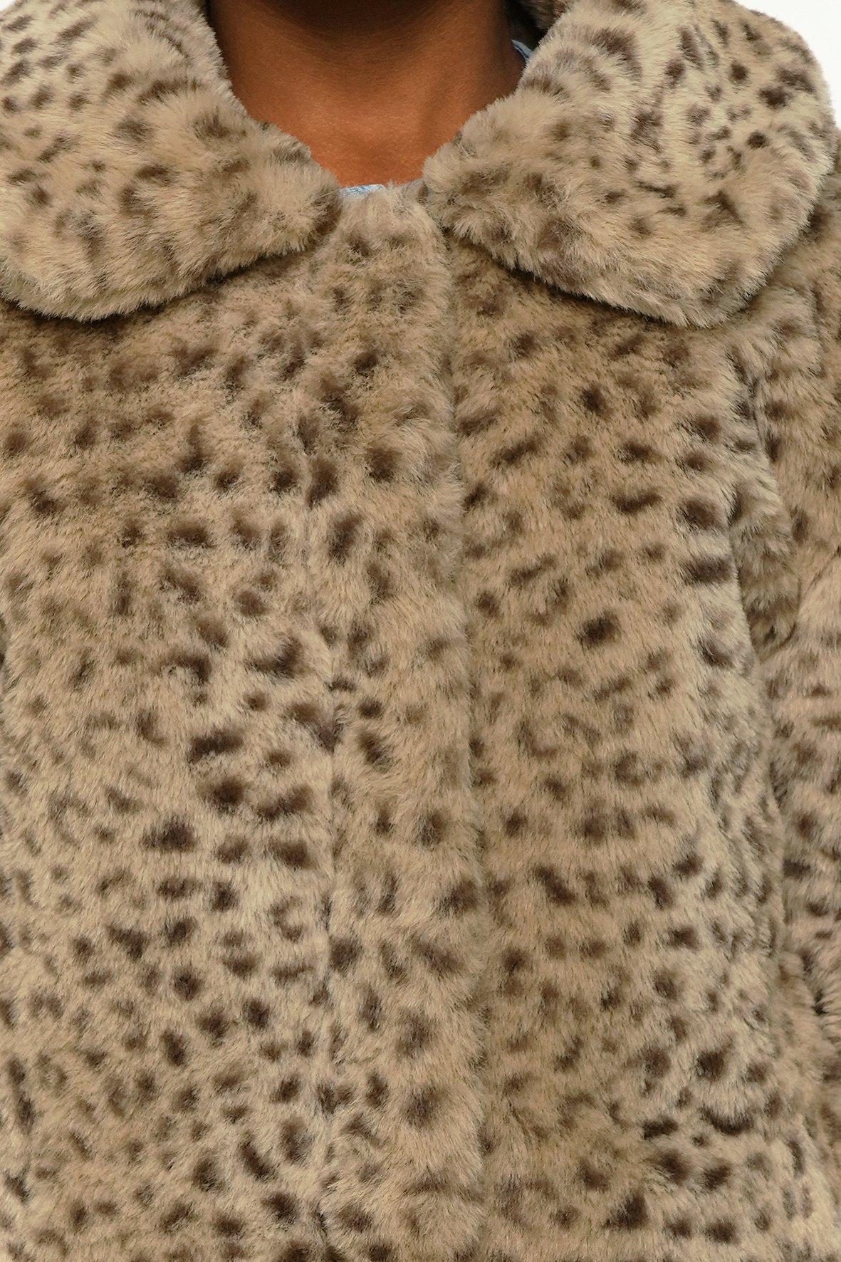 Leopard Print Faux Fur Coat