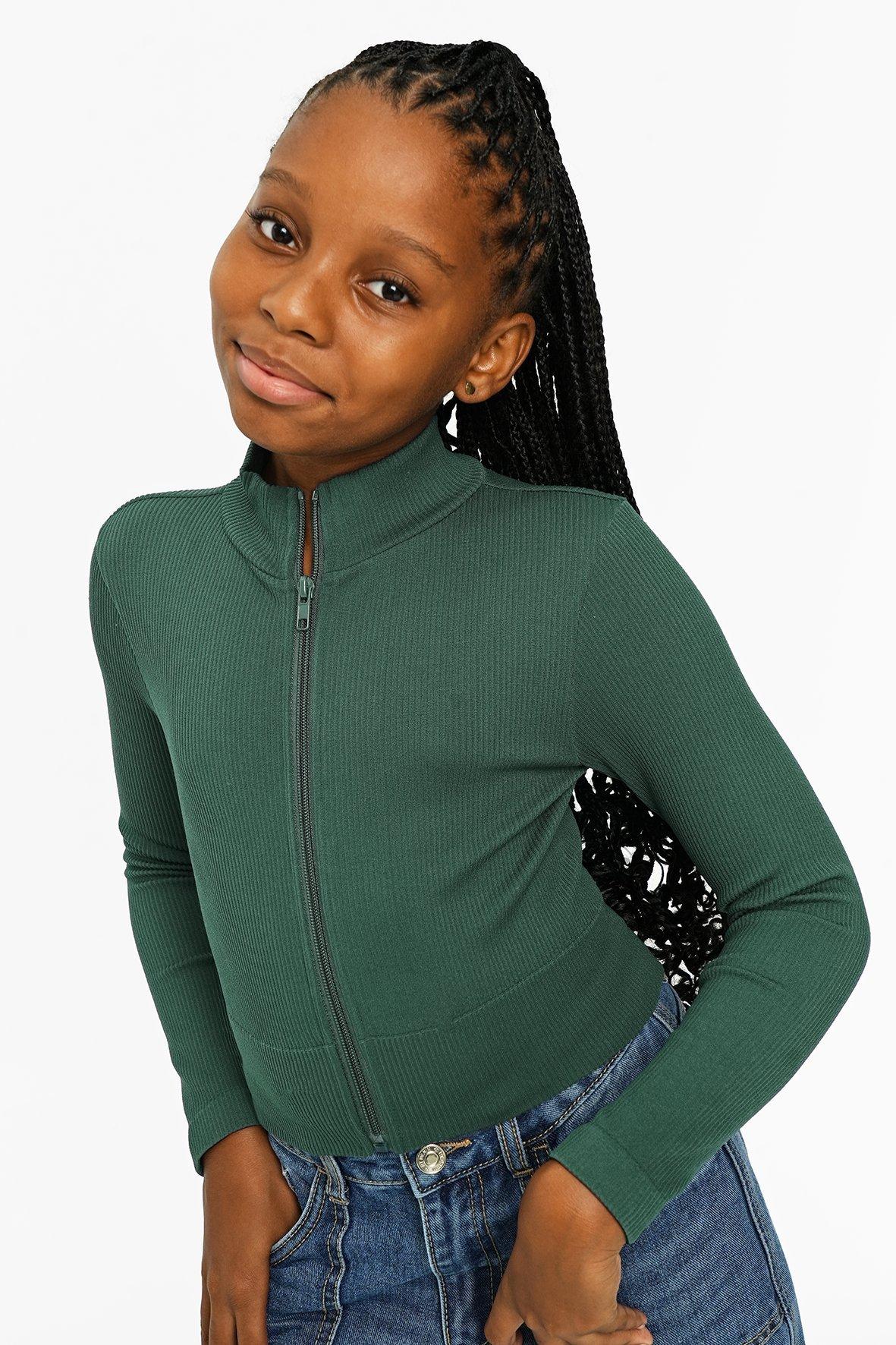 Turtle Neck Zip-Through Top
