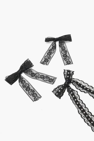 Bow Hair Accessory Set