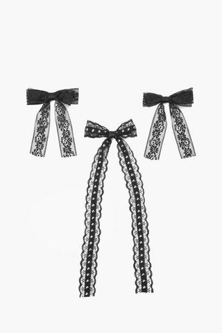 Bow Hair Accessory Set