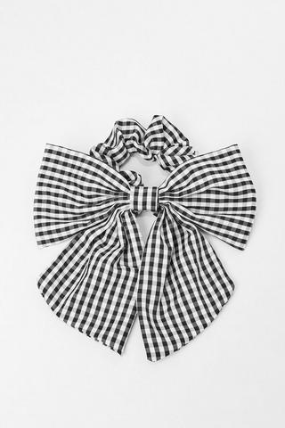 Gingham Bow Scrunchie