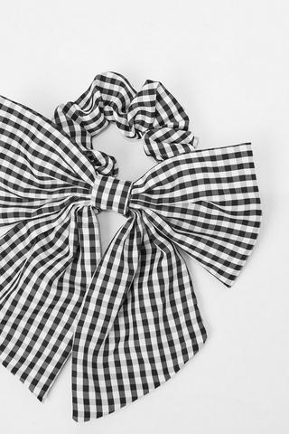 Gingham Bow Scrunchie
