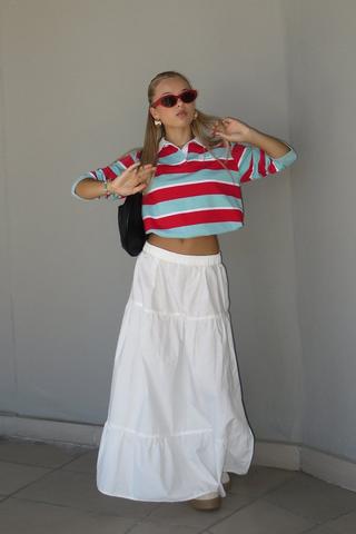 Tiered Maxi Skirt
