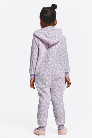 Leopard Print Hooded All In One