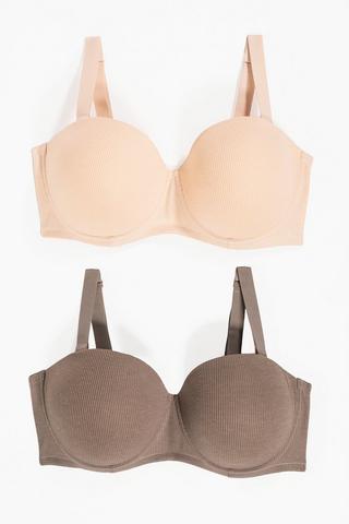 2 Pack Balconette Bra