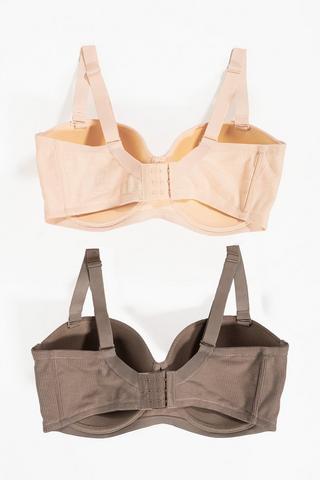 2 Pack Balconette Bra