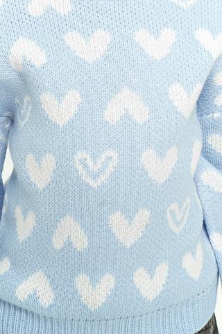 Heart Crew Neck Knit