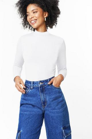 Long Sleeve Turtle Neck Top