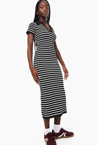 Seamless Stripe Bodycon Dress