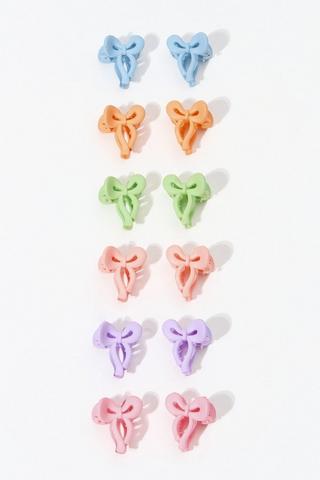 12 Pack Bow Clips