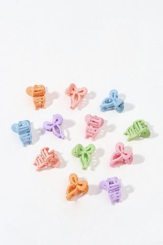 12 Pack Bow Clips