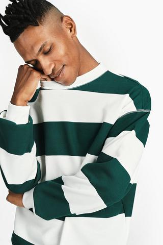 Stripe Sweat Top