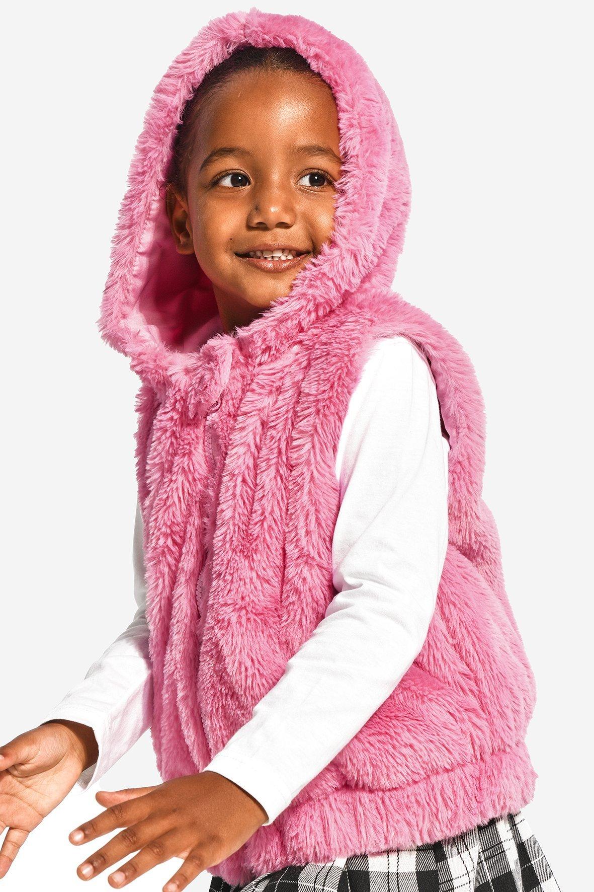 Faux Fur Hooded Gilet