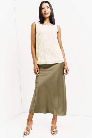 Satin Slip Skirt
