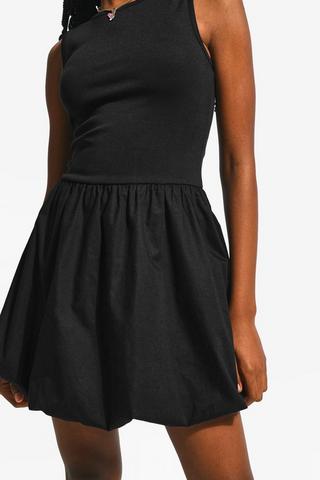 Sleeveless Bubble Hem Dress