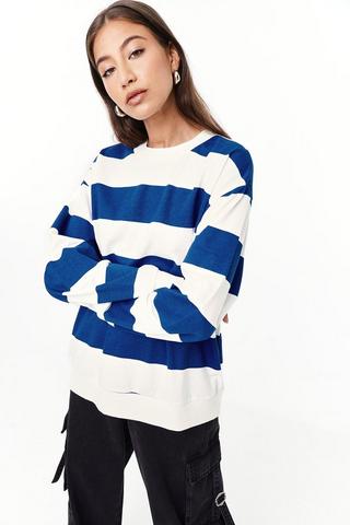 Stripe Sweat Top