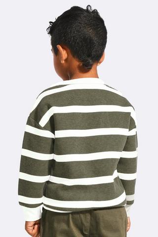 Stripe Sweat Top