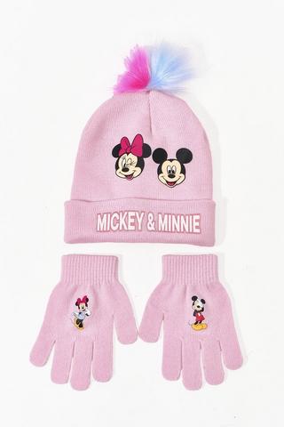 Disney Beanie And Gloves Set