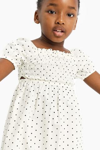 Polka Dot Fit And Flare Dress