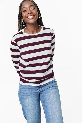 Stripe Long Sleeve Top