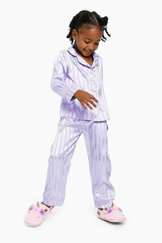 Stripe Satin Sleep Set