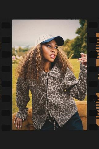 Leopard Print Harrington Jacket