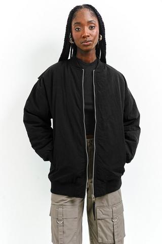 Oversized Bomber Jacket