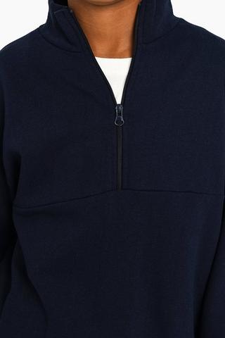 Quarter-Zip Sweat Top