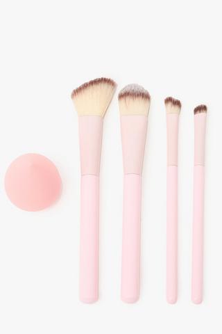 4 Pack Makeup Brushes And Beauty Blender