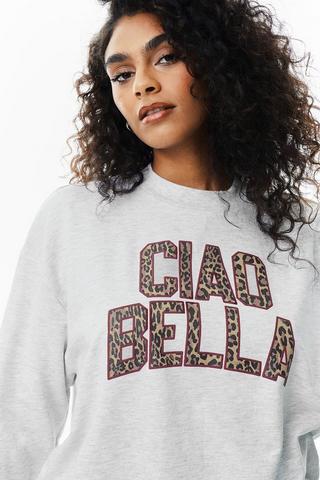 Leopard Print Sweat Top