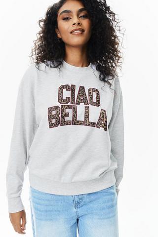 Leopard Print Sweat Top