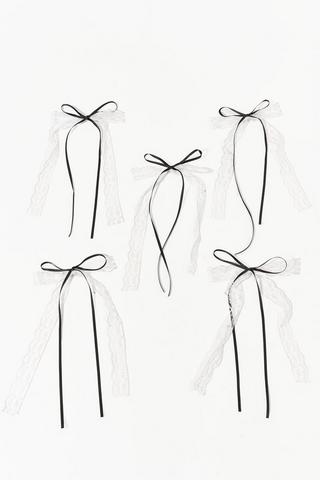 Lace Bow Hair Accessory Set