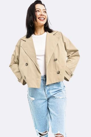 Cropped Trench Coat