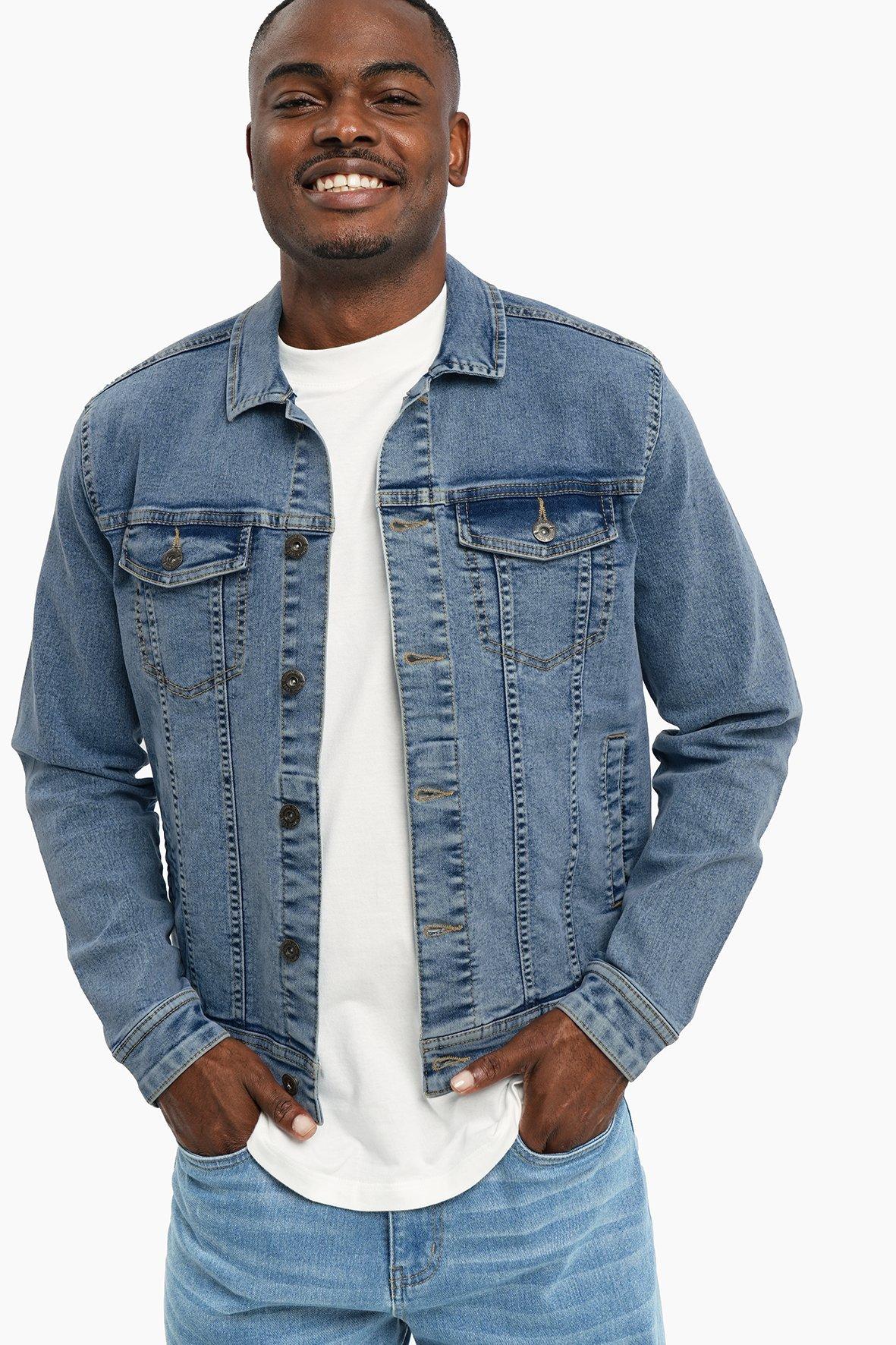 Blue Denim White Denim Jacket Mr Price Mr Price Mr P Leather
