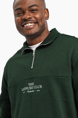 Quarter Zip Sweat Top