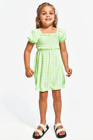 Check Fit And Flare Dress